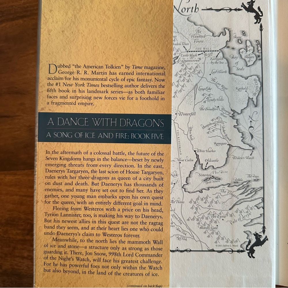 SALE 2/15 A Dance with Dragons, a novel by George R. R. Martin- Hardcover - Picture 4 of 4